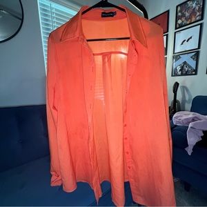 Orange Oversized Shirt